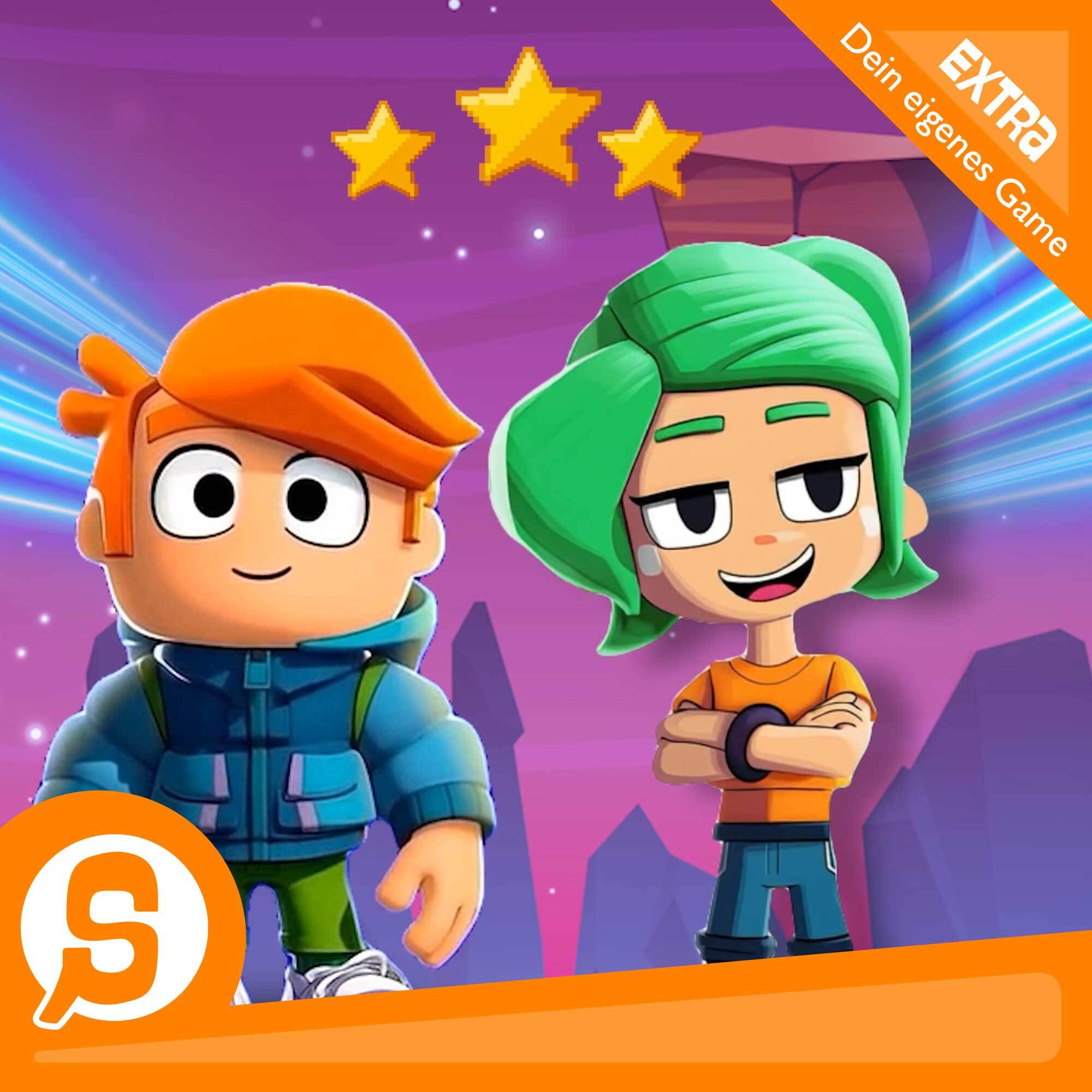 Tom und Trixi spielen auf der Konsole
