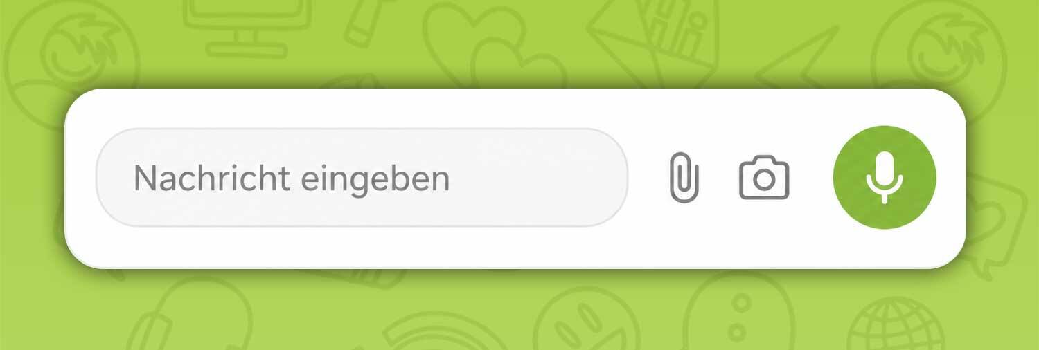 Eingabefeld im Chat
