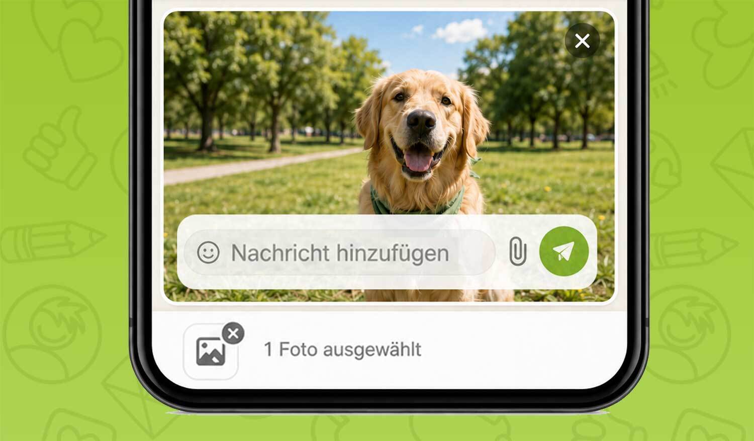 Chatfunktion Bilder teilen
